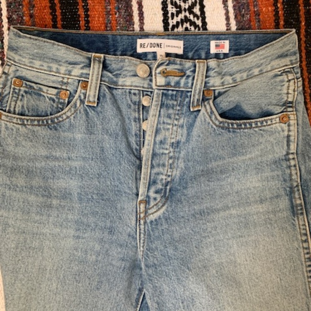 High waisted vintage denim REDONE SIZE 25 CROP
